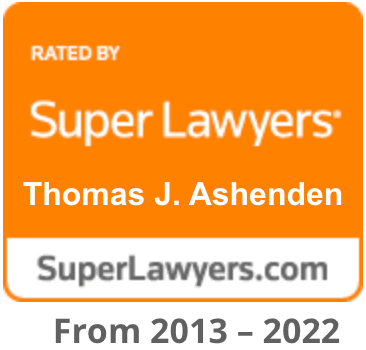 thomas ashenden super lawyers badge 2013-2022