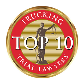 trucking trial lawyer badge